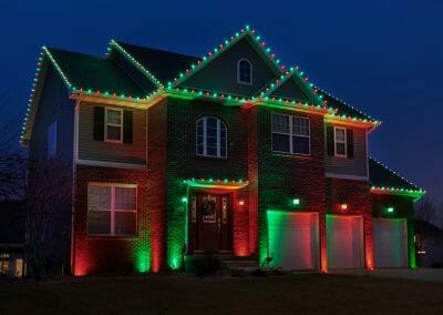 Georgetown Angel-2 Christmas Light on house