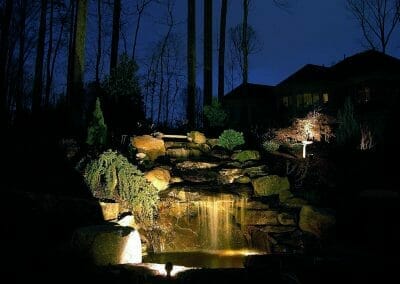Waterfall Outdoor Lighting Des Moines