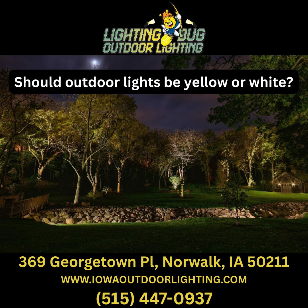 Should outdoor lights be yellow or white?