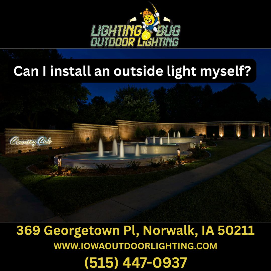 Can I install an outside light myself?